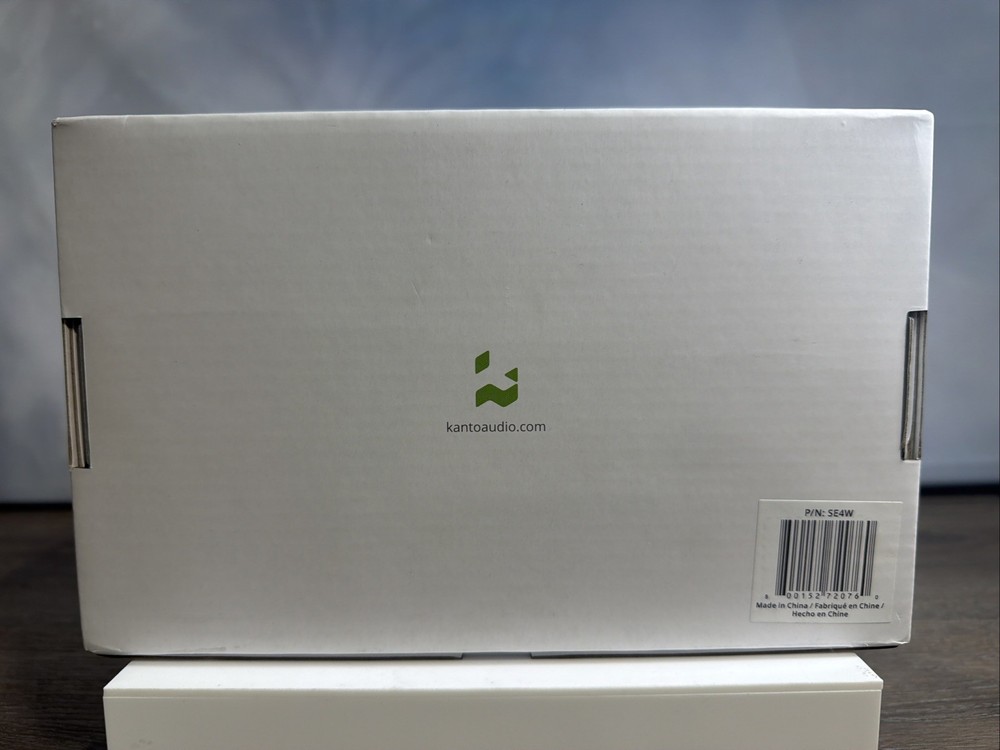 Kanto elevated desktop speaker stands (white)