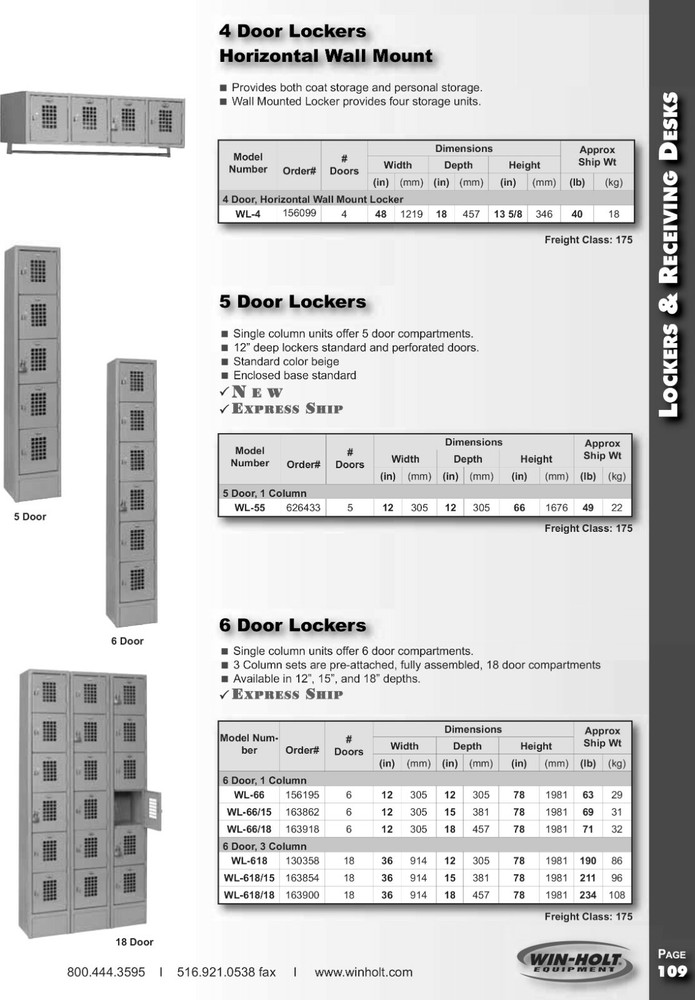 Single Column Two Door Locker - 12" x 12" 2of2