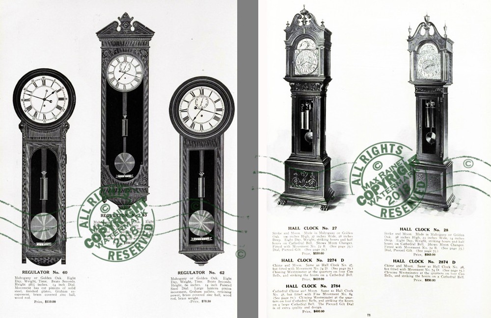 Seth Thomas Clock Co 1907 CATALOG Antique Time Pieces 100s Samples mantel + more