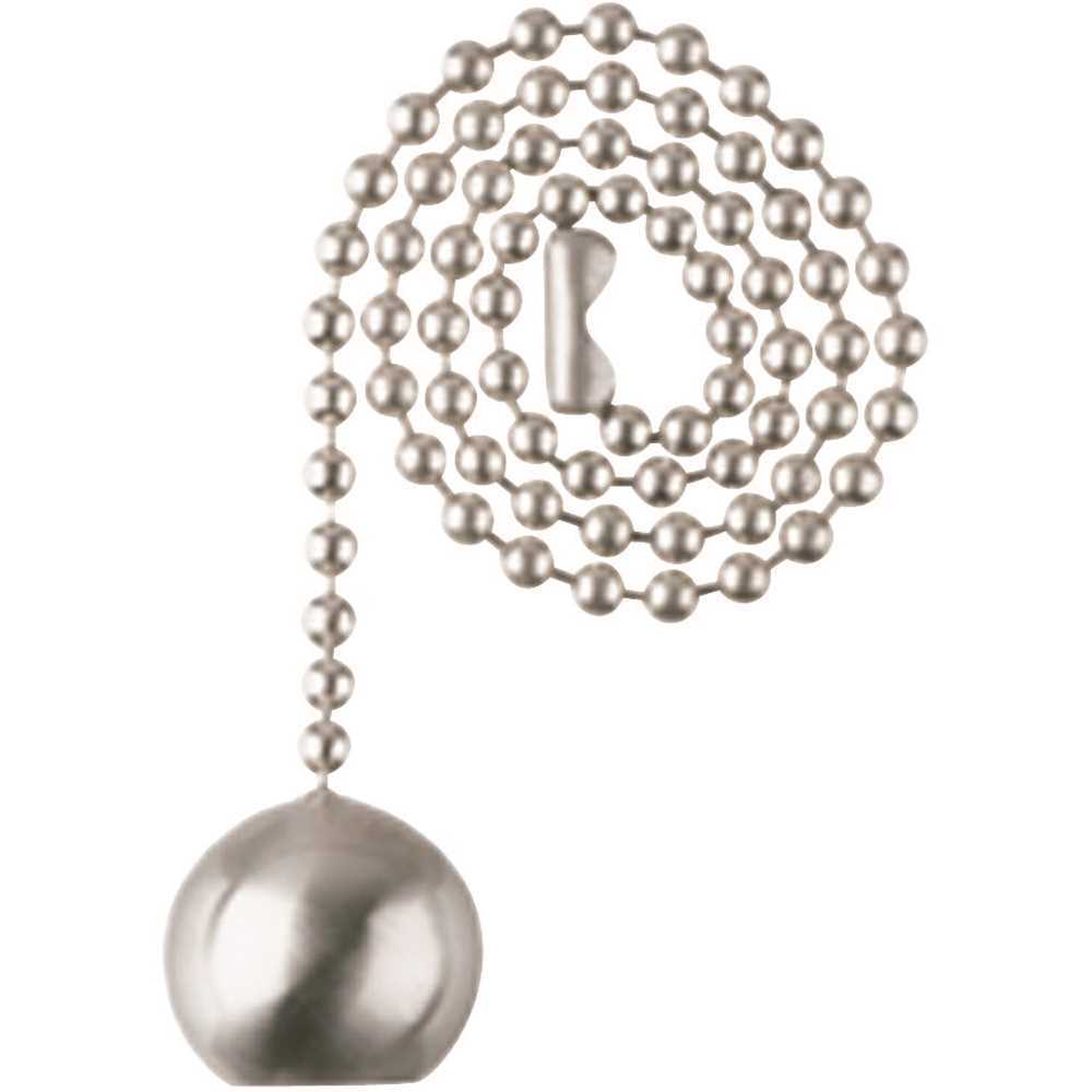 Westinghouse 7721700 Brushed Nickel Ball Pull Chain