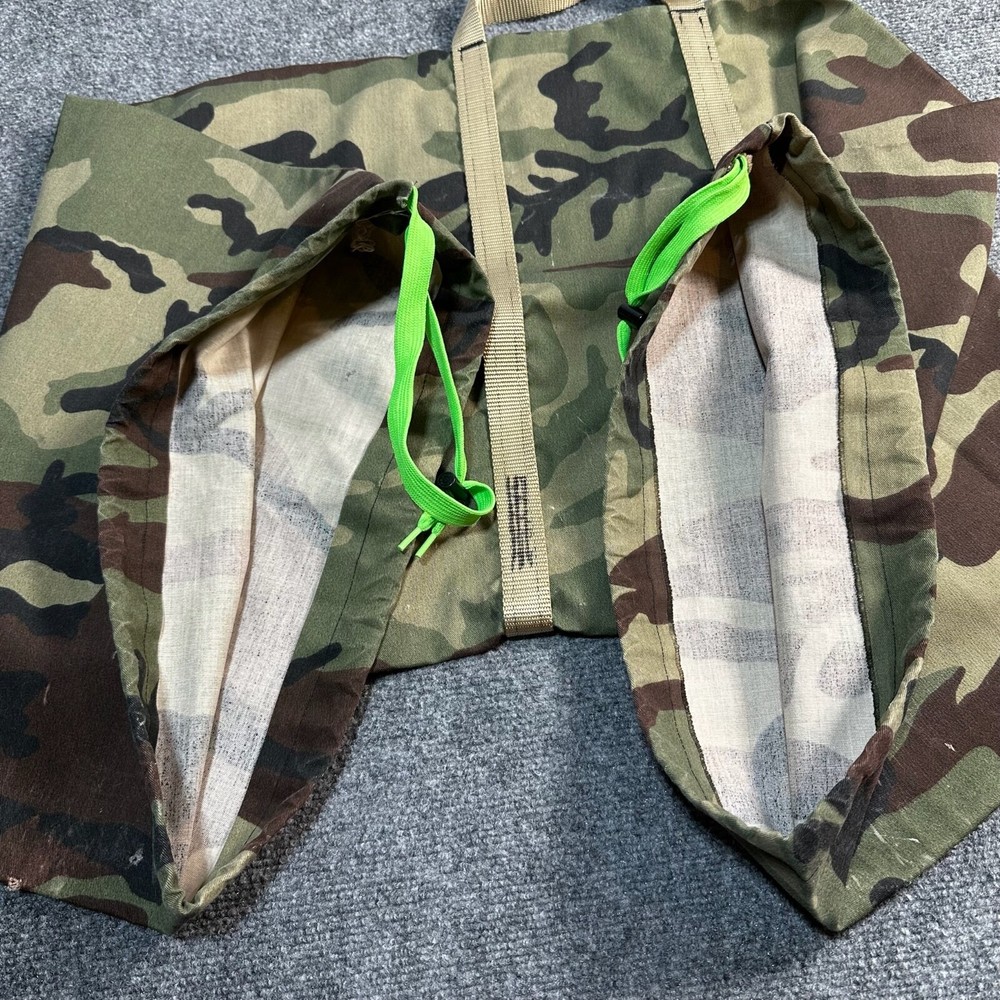 US Military Duffle Bag Green Camo Carry Strap Adjustable Ends