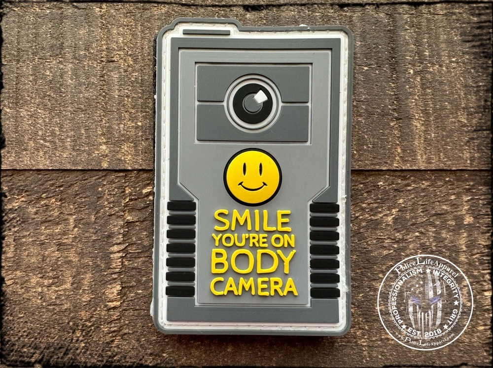 Body Camera Smile PVC Patch