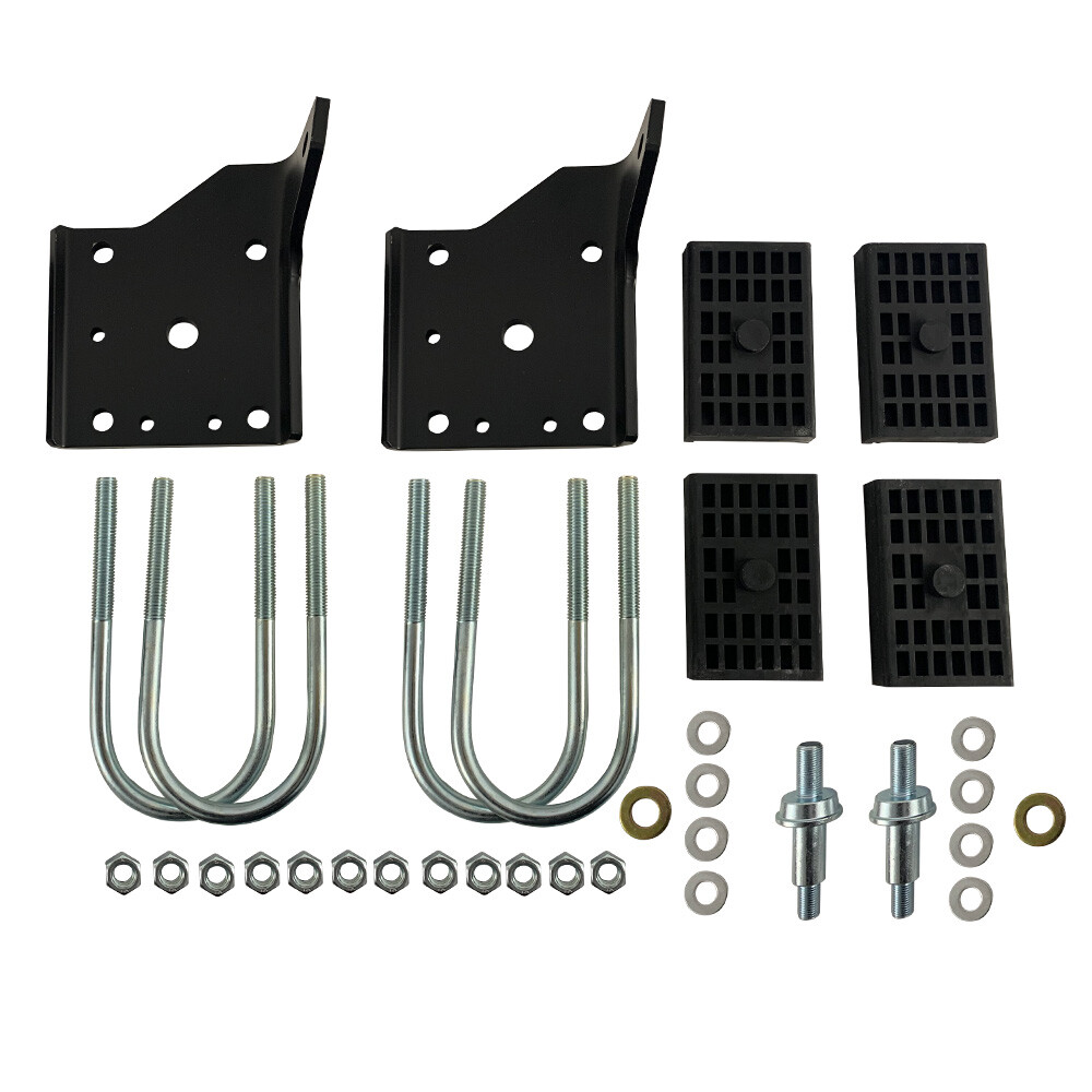 12pc Multi Leaf Shock Plate Kit Camaro Firebird Nova Spring Pad U-Bolt Nuts Stud