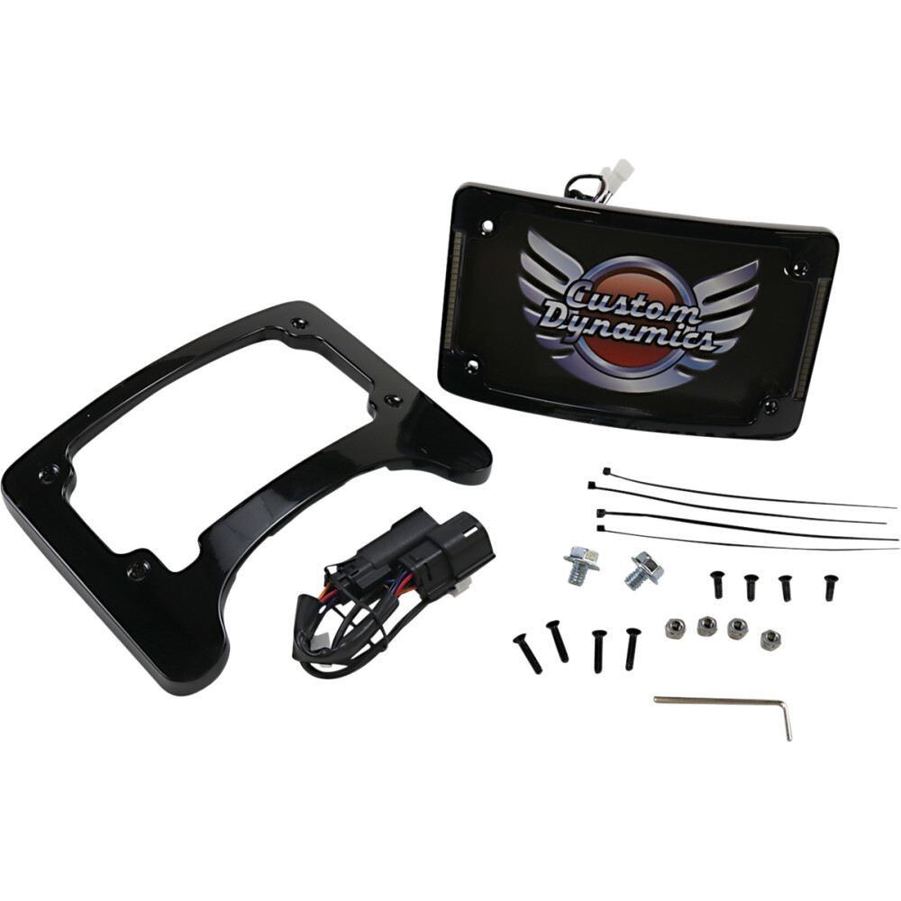 Custom Dynamics Turn Signal Eliminator/Illuminated Tri-Frame | TS-ELIM-06BCM-B