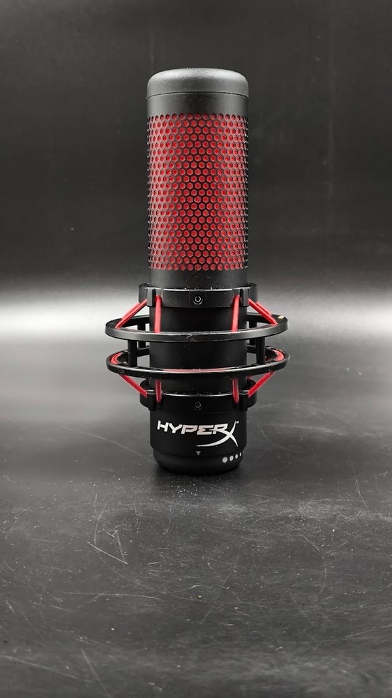 HyperX QuadCast Microphone Used Working Black/Red