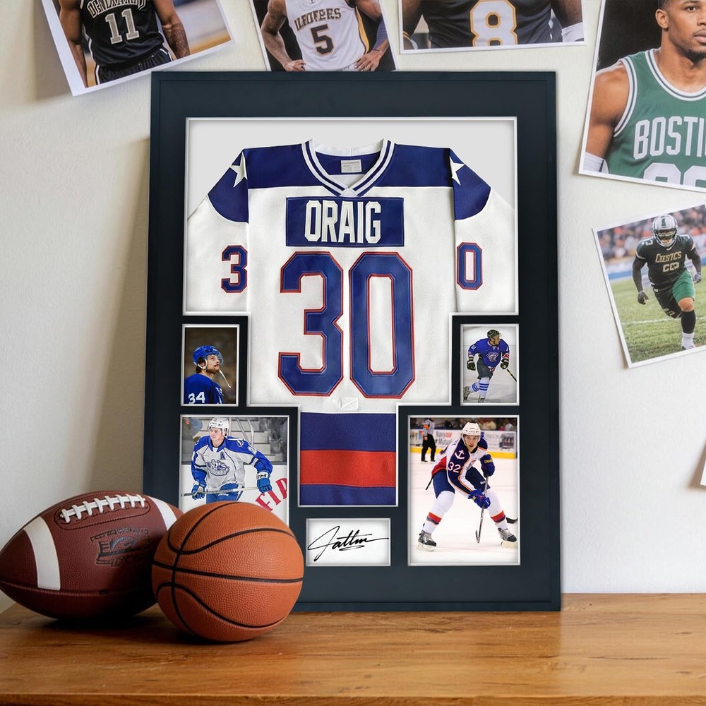 Jersey Display Frame Large Shadow Box Frame Clear Acrylic with 98% UV Protect...