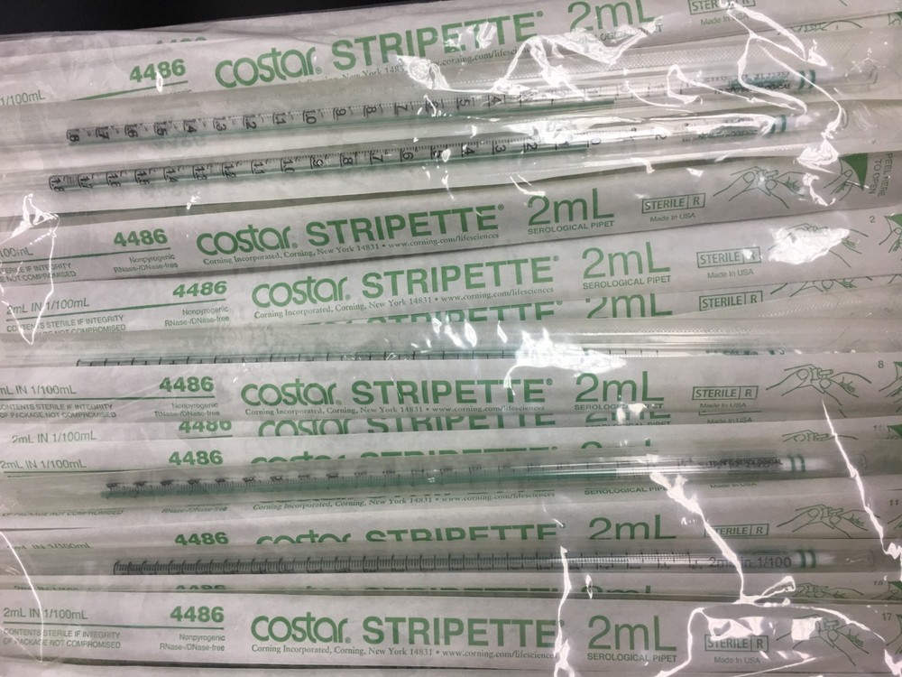 Corning Costar REF 4486 Stripette Serological Pipets Polystyrene 2mL