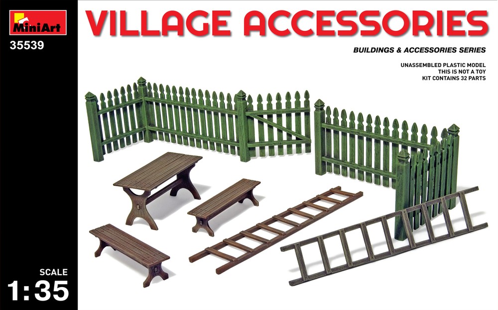 MiniArt Models 1/35 Village Accessories