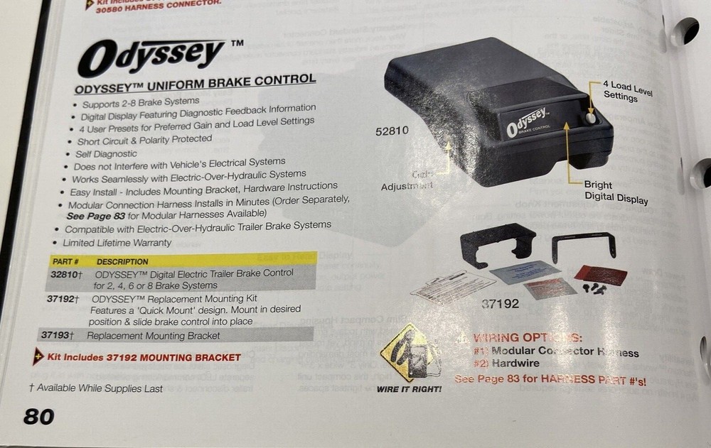 VALLEY ODYSSEY BRAKE CONTROLLER - NEW IN SEALED PACKAGE