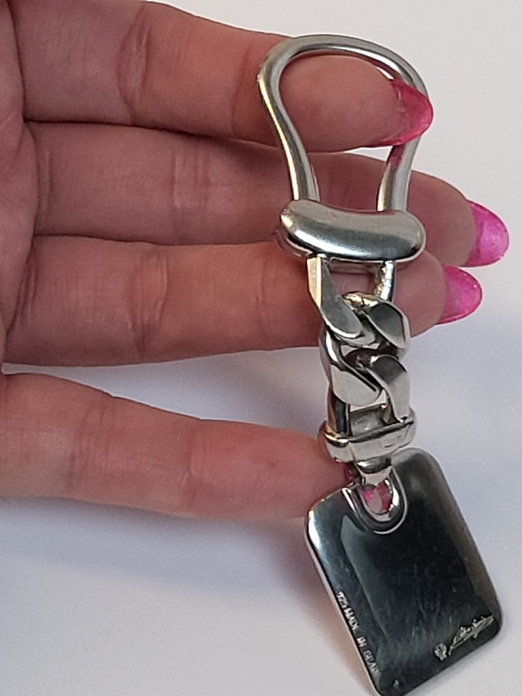 Signed Pedro Duran Spain SOLID REAL Sterling Silver 925 Keychain