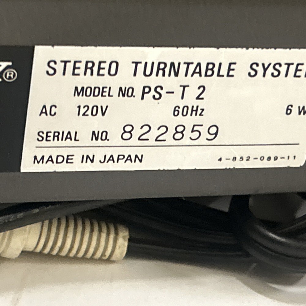 Sony PS-11 Stereo Turntable