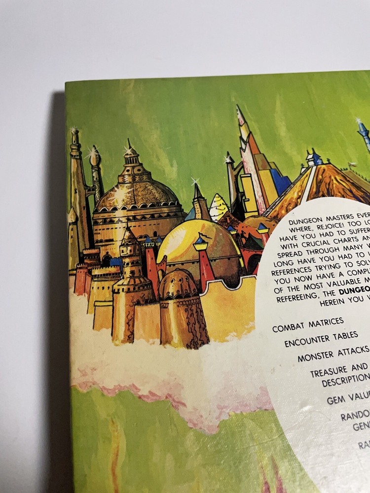 Advanced Dungeons & Dragons Dungeon Masters Guide 1979 Revised TSR Gary Gygax