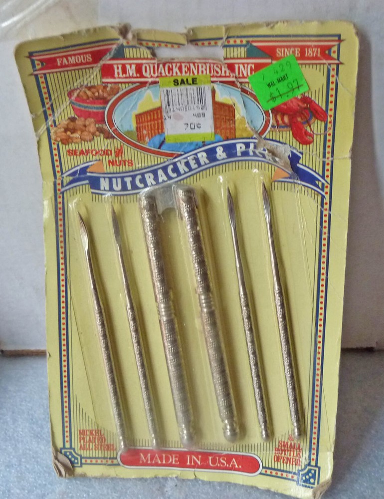 H. M. Quachenbush Inc. Nut Cracker & Picks NOS