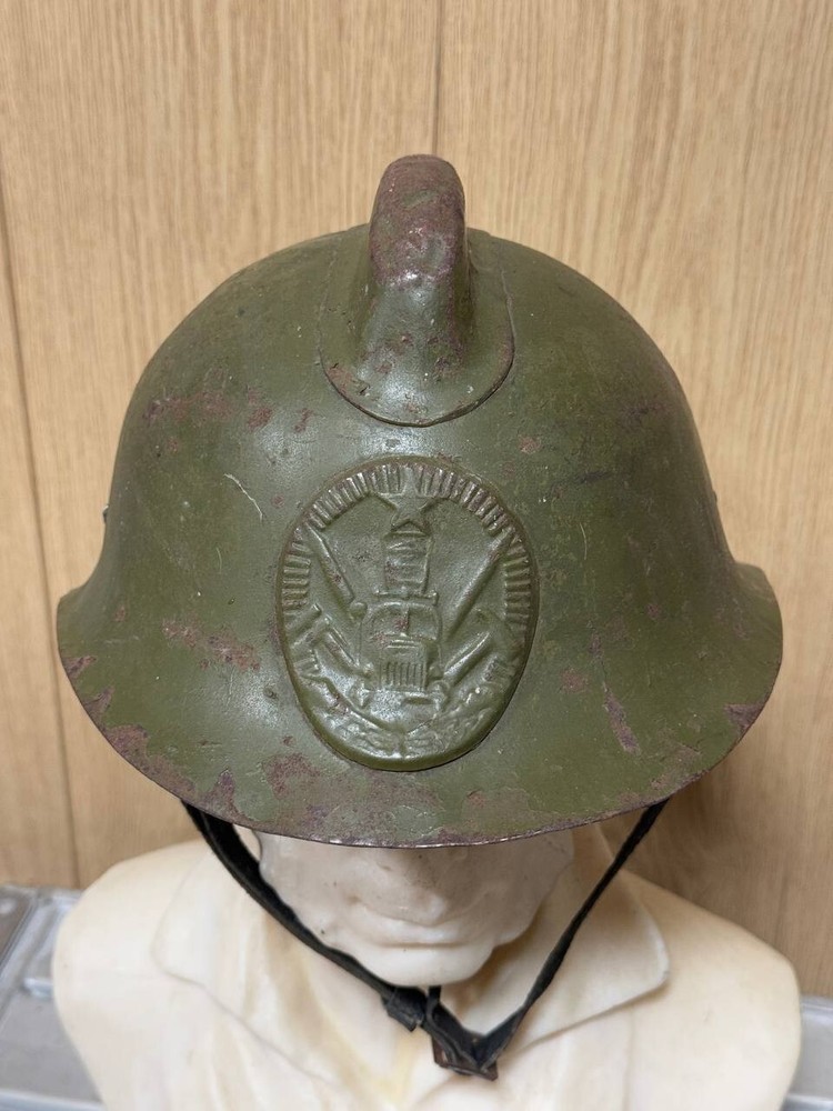Antique iron fire helmet USSR, 40-50s