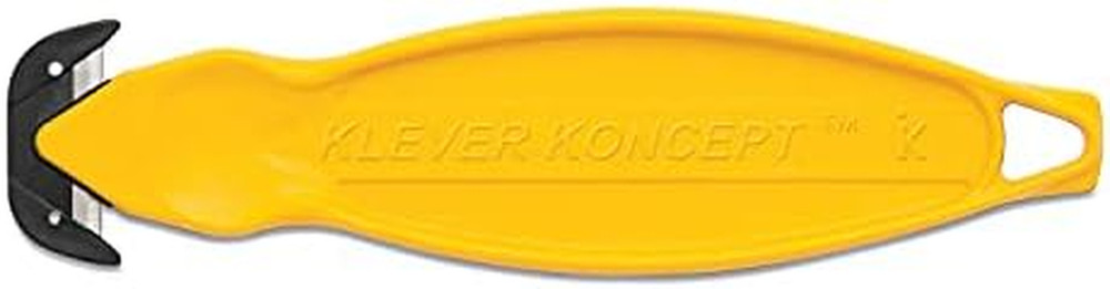 Koncept Safety Cutter, 5.75" Plastic Handle, Yellow, 10/Pack