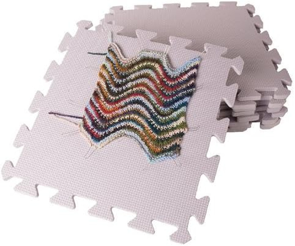 Blocking Mats for Knitting and Crochet, Pack of 9 Textured Blocking Boards