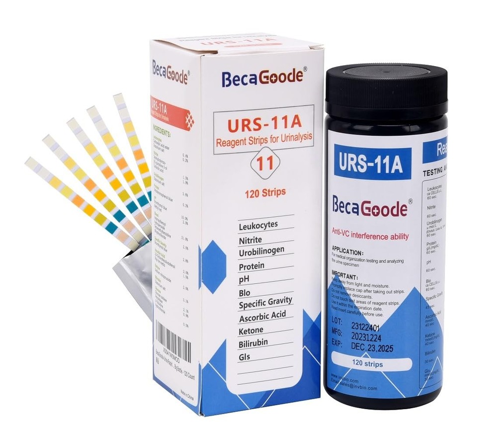 120 Count Urine Rapid TestStrips 11 Parameters UTI Liver Kidney Function