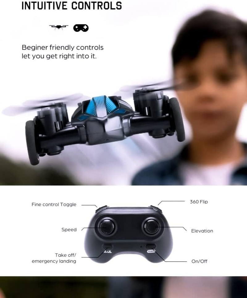 Racing RC Drone with Obstacle Course Kit, Includes 3 Hoop Sizes for Competition