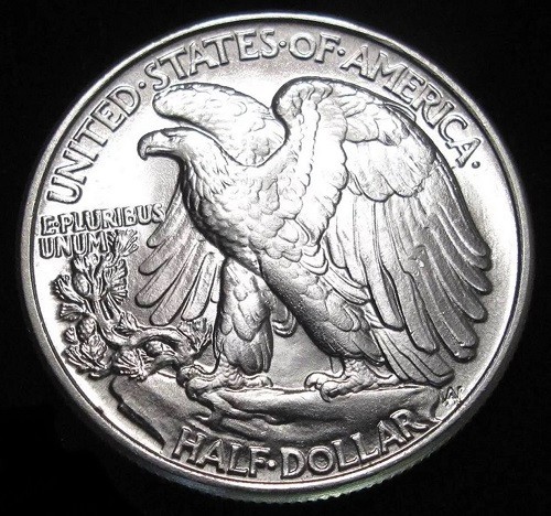 1945 Walking Liberty Half Dollar Blast White #114
