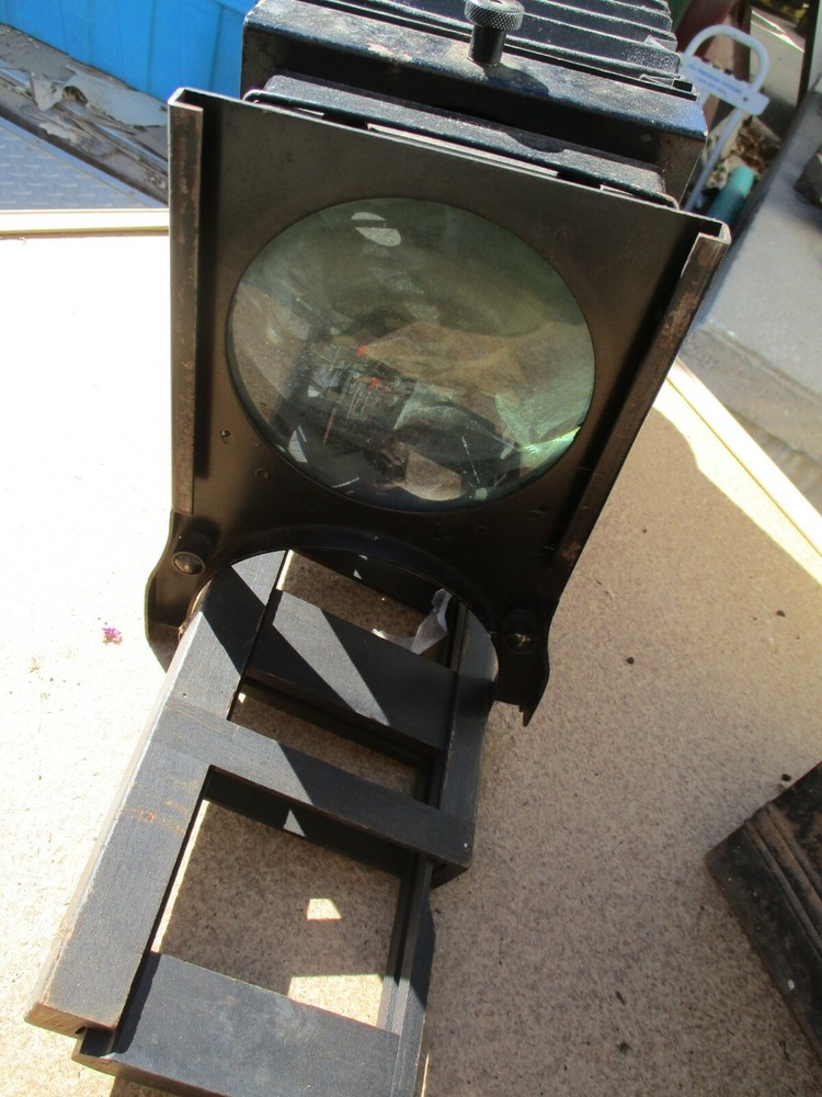 BAUSCH & LOMB Optical Balopticon Model B Projector, Case, Slide Frame ANTIQUE