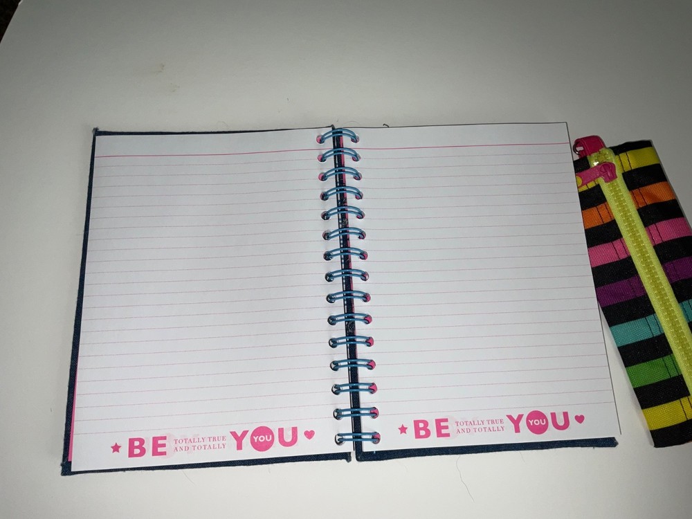 Little Miss Matched Attach-A-Patch Denim Notebook