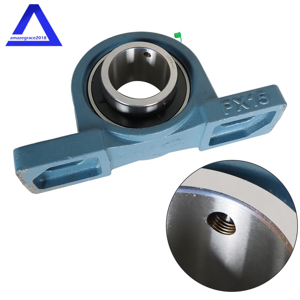 2Pieces UCPX15-47 2-15/16" Medium Duty Solid Base Pillow Block Bearing Unit