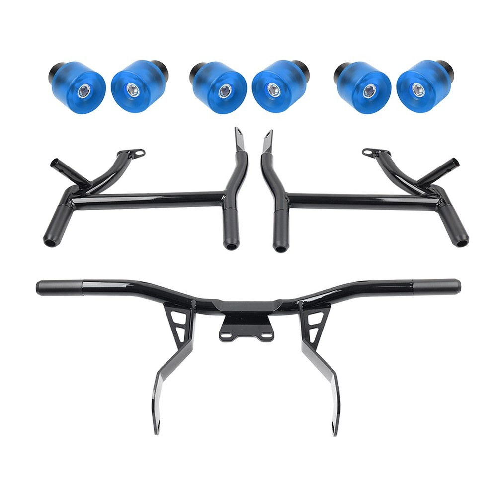 Saddlebag Protector Front Engine Crash Bar For Harley Road Glide 14-24 Blue
