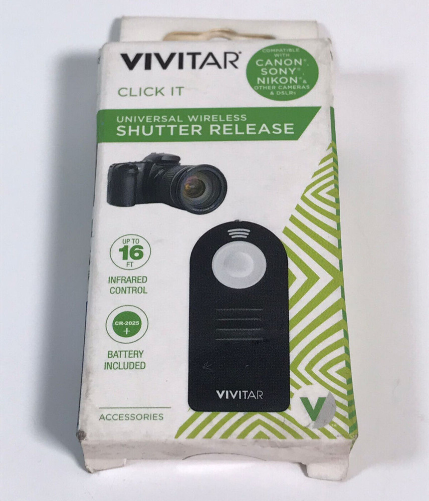 Vivitar VIV-RC6 Universal Wireless Shutter Release - Black
