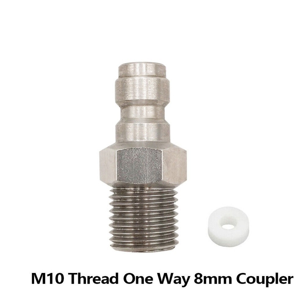 Efficient M10*1.0 Threaded PCPFittings 8MM Male Quick Disconnect Adapter