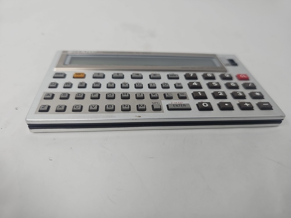 Sharp PC-1250A Pocket Computer w/ Case Tested Works