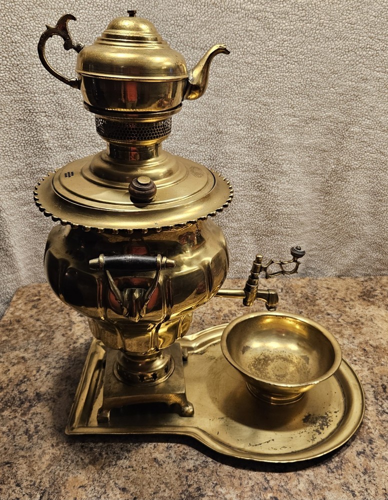 Persian Brass Samovar Tea Urn