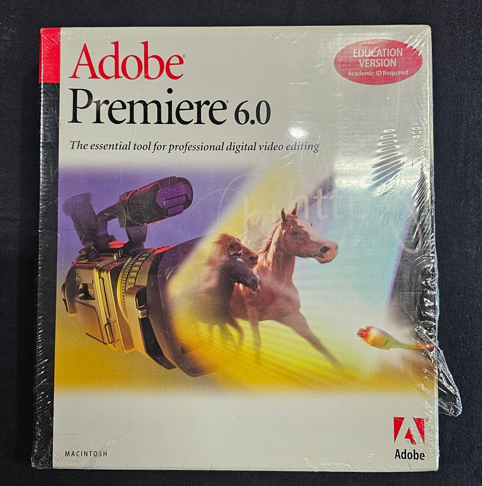 Adobe Premiere 6.0 Education Version for Mac OS - Sealed