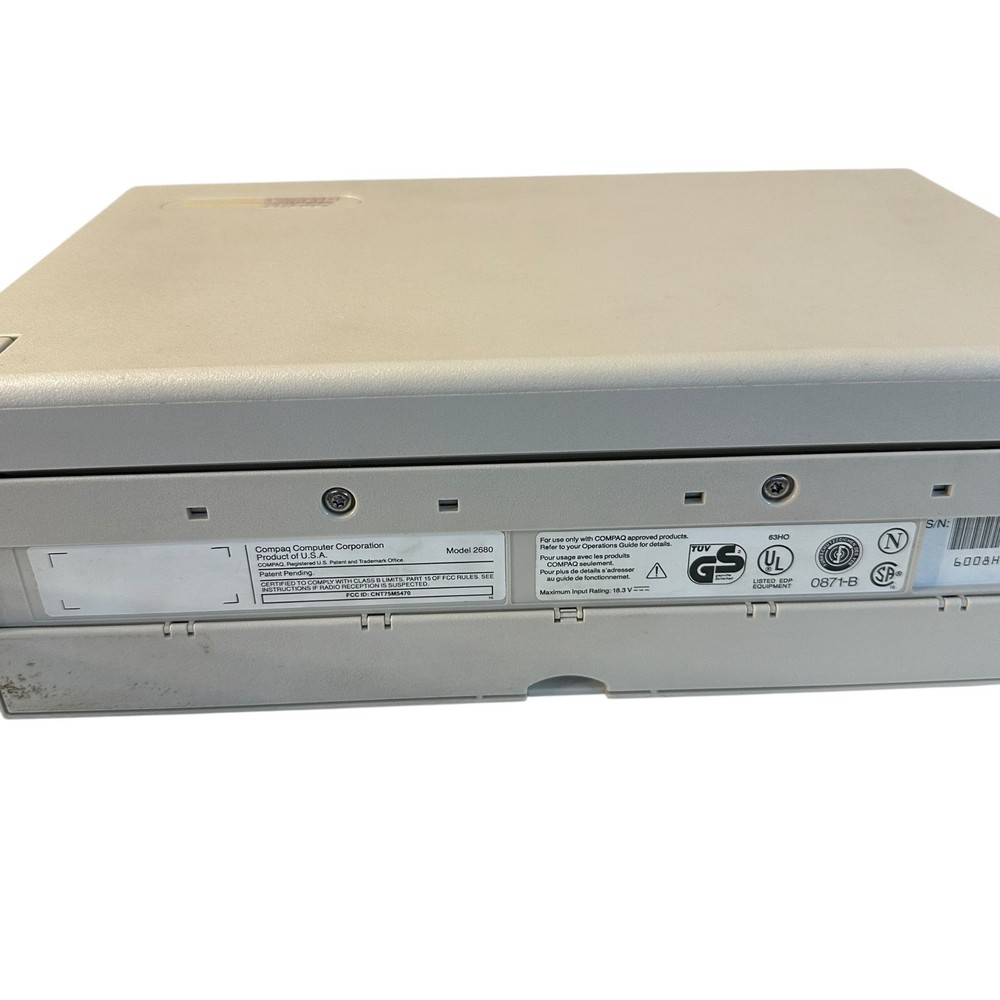 Compaq SLT 286 Computer Model 2680 Laptop Working With Original Case