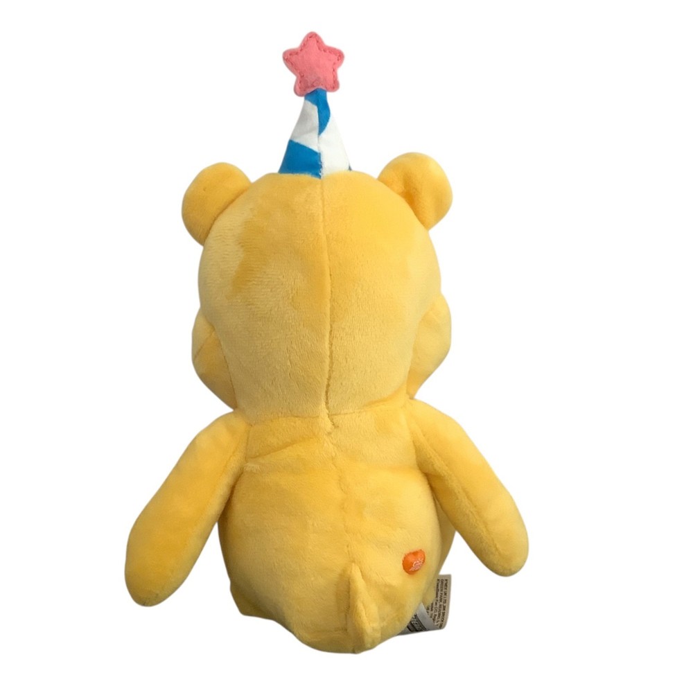 Care Bears Birthday Bear Plush Toy With Party Hat Basic Fun 11.5"