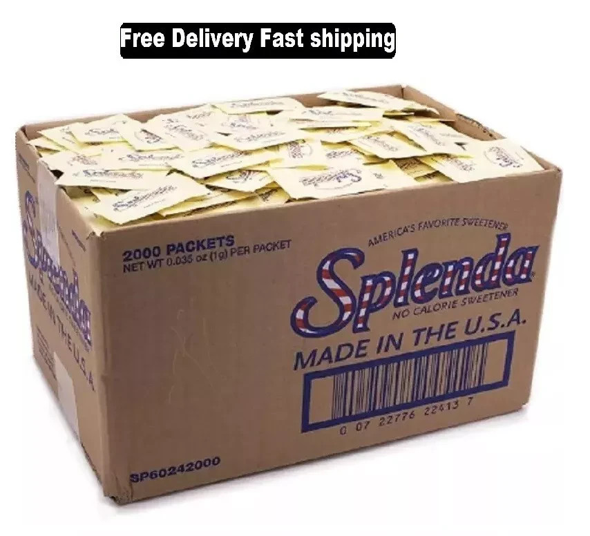 New SPLENDA Zero Calorie Sweetener, 2000 Count Packets