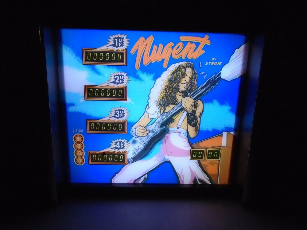 Stern Ted Nugent Pinball Head LED Display light box