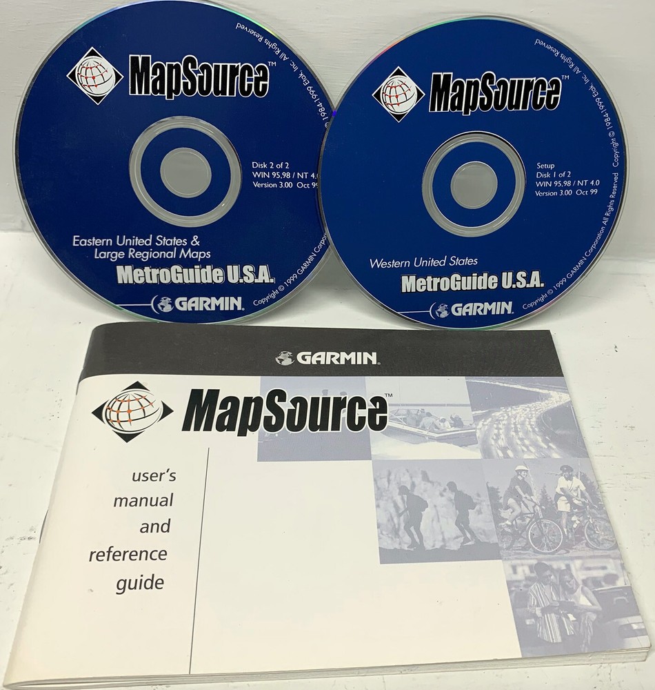 Garmin MetroGuide U.S.A.-MapSource CD-ROM (Windows) version 3.0 Genuine!