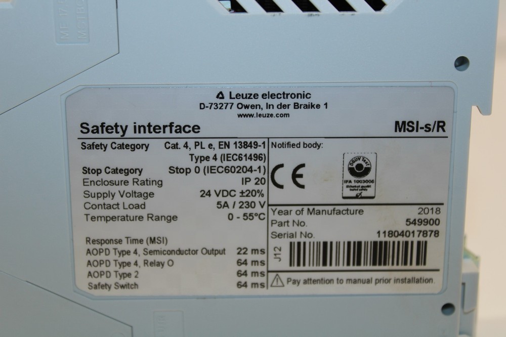 Leuze MSI-s/R Safety interface NEW