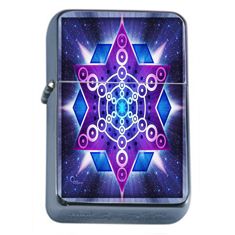 Fractal Em2 Flip Top Oil Lighter Wind Resistant