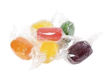 Bayside Candy Assorted Fruit Barrels Wrapped Bulk Hard Candy - Orange Cherry