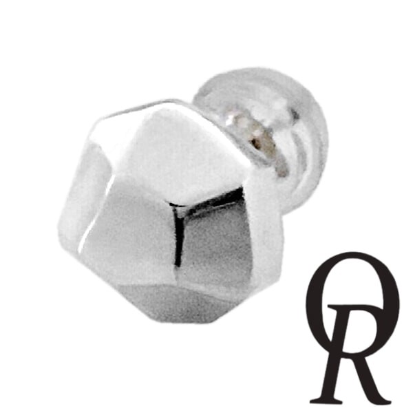 Quiet Room Heptagon Silver Stud Earring Single (Silver 950)