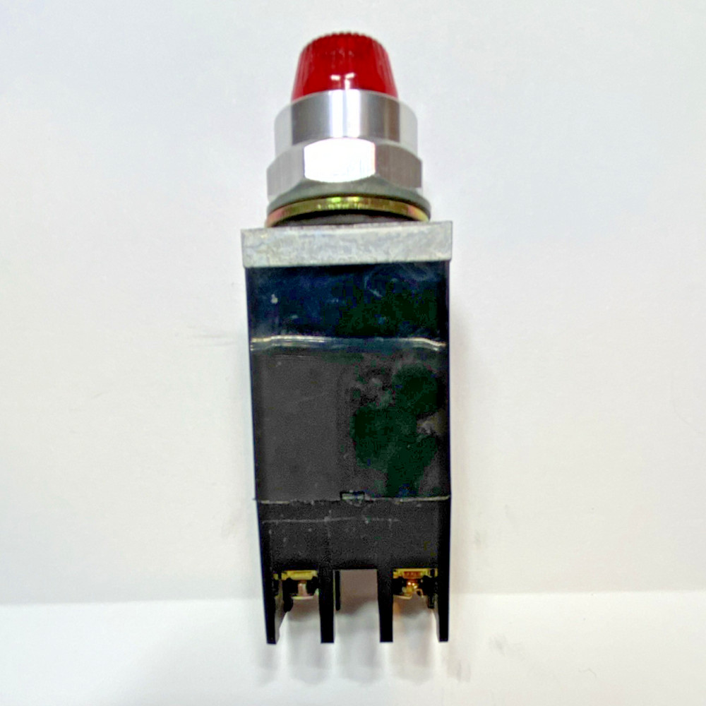 Square D Class 9001 Type JP38 Series C Panel Indicator Lamp Red 120V AC-DC