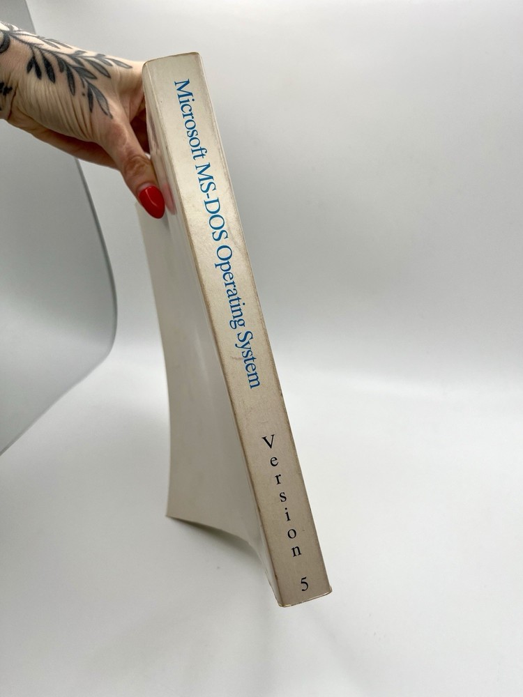 Vintage Microsoft MS-DOS Version 5 Genuine Operating System Manual 1991 NO DISC