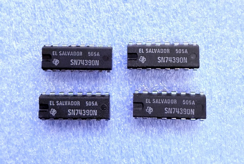4ea Texas Instruments SN74390N DUAL 4-BIT DECADE AND BINARY COUNTERS