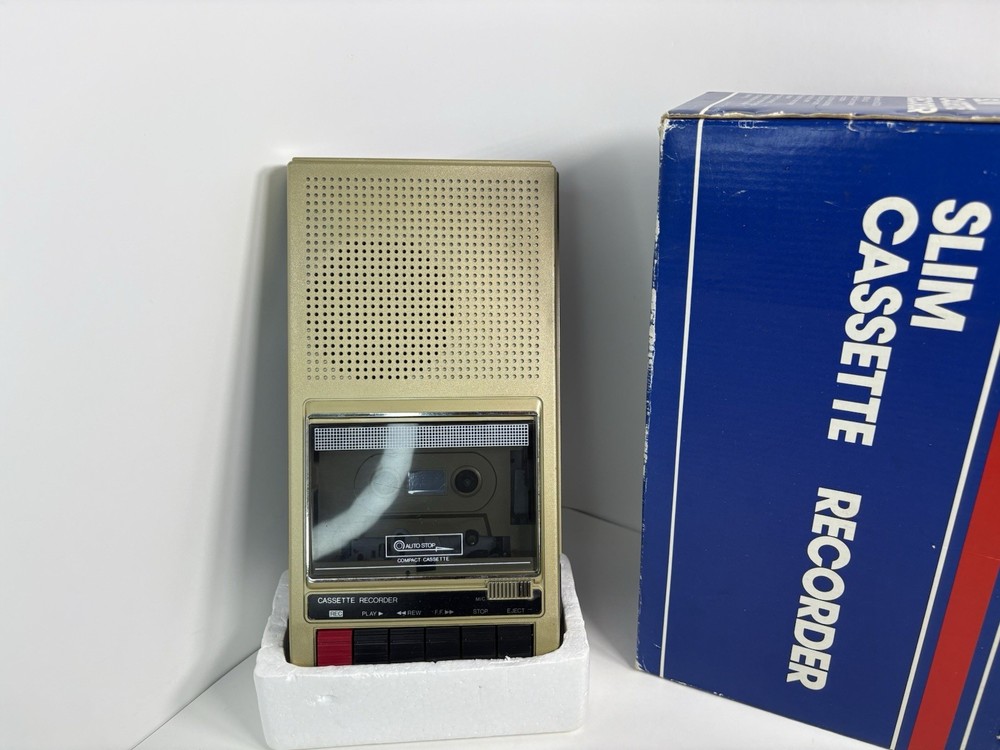 Slim Cassette Recorder Vintage