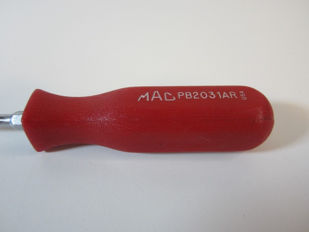 MAC TOOLS PB2031AR #1-Phillips x 3" screwdriver Red Hard Handle **NEW**