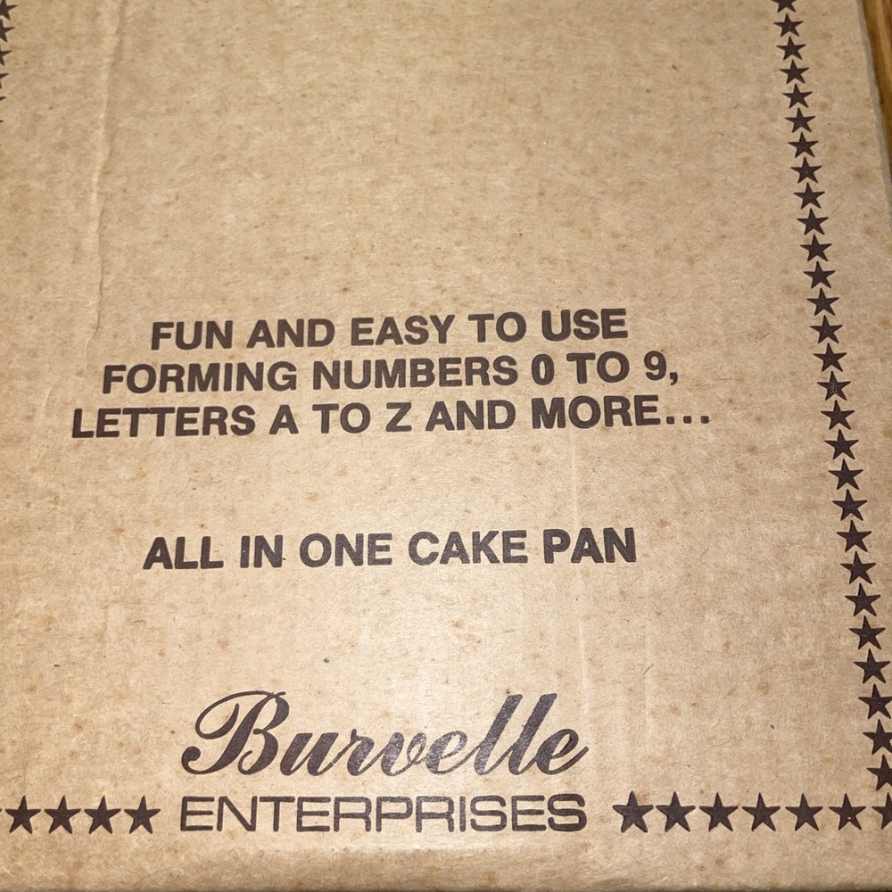 New Burvelle’s Educated Cake Pan Opened Box