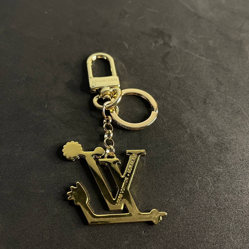 Louis Vuitton Gold LV Key Chain