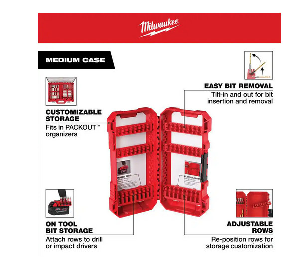 Customizable Medium Case for Impact Driver Accessories – Durable Box