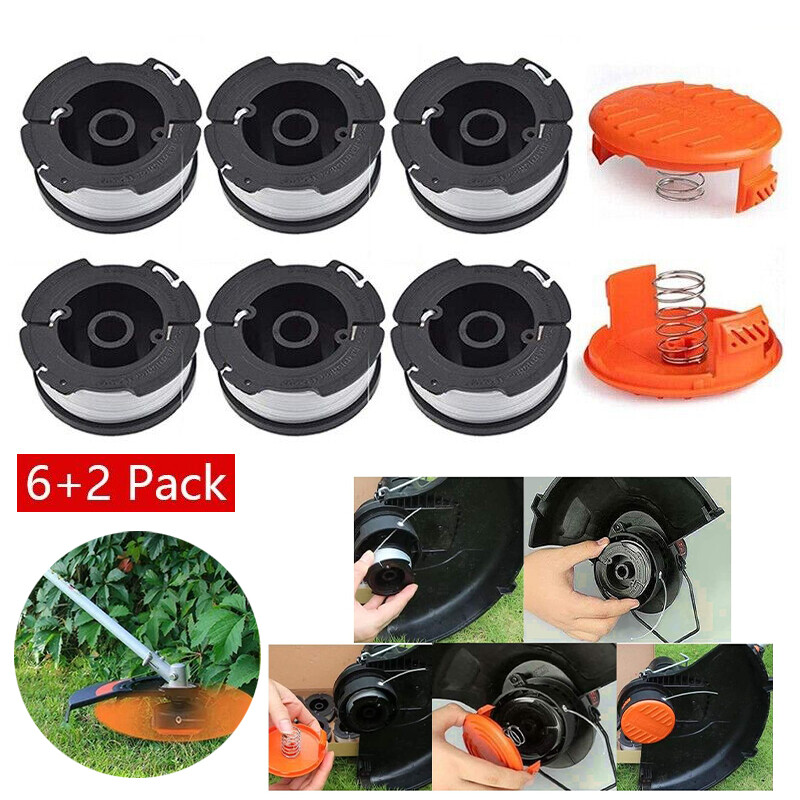 String Trimmer Spool +Cap For Black & Decker LSTE525 BESTA510 BESTA512 BESTE620